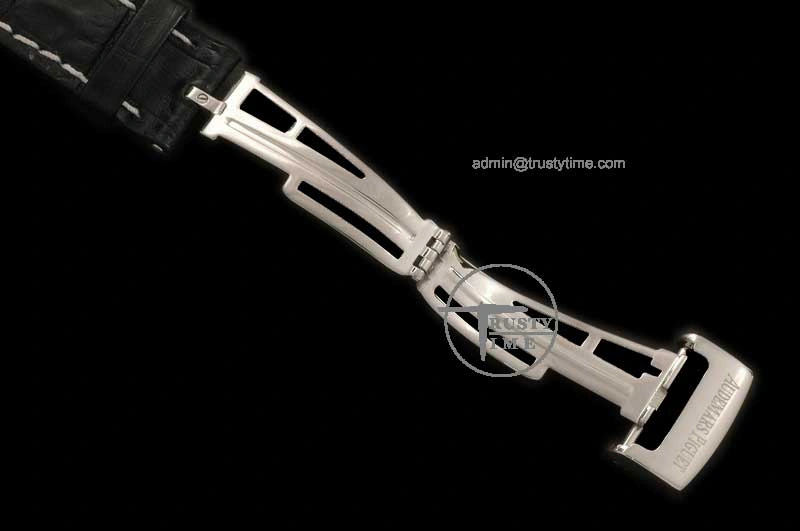 Hyperpeter APACC003B – Black Horn Back Leather Strap c w Clasp For AP Watch