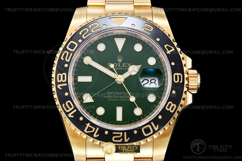 Cheap GMT II 116718LN 904 Wrp YG YG Grn KF VR3186 CHS