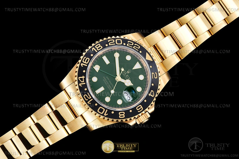 Cheap GMT II 116718LN 904 Wrp YG YG Grn KF VR3186 CHS