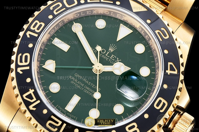 Cheap GMT II 116718LN 904 Wrp YG YG Grn KF VR3186 CHS