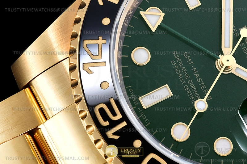 Cheap GMT II 116718LN 904 Wrp YG YG Grn KF VR3186 CHS