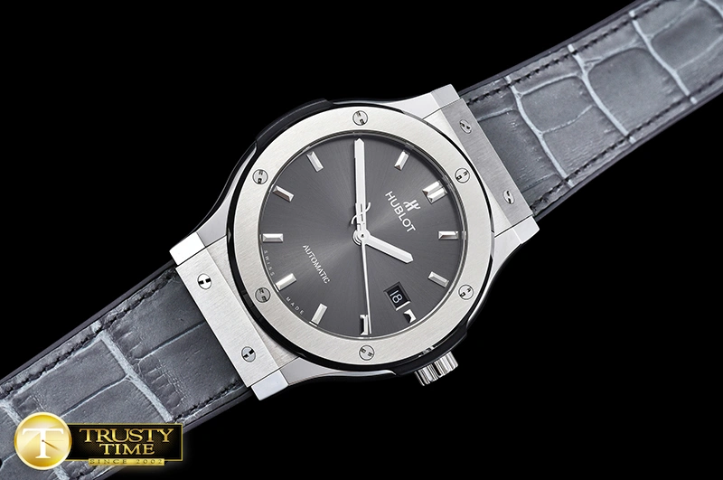 Affordable HUB0357A – Classic Fusion Bang 42mm SS TI LE RU Grey A2892 Mod