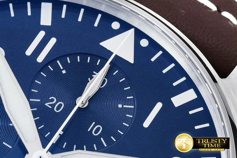 Aaa replica bags IWC0320 – 3777 Pilot Chrono SS LE Blue “Le Petit” V2 ZF A7750