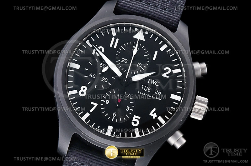 Hyper Peter IWC0503 – Pilot Chrono IW389101 Top Gun SS LE Black AZF A7750