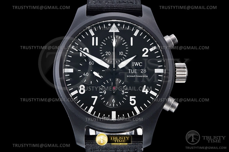 Hyper Peter IWC0503 – Pilot Chrono IW389101 Top Gun SS LE Black AZF A7750
