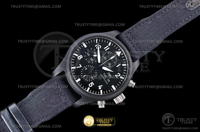 Hyper Peter IWC0503 – Pilot Chrono IW389101 Top Gun SS LE Black AZF A7750