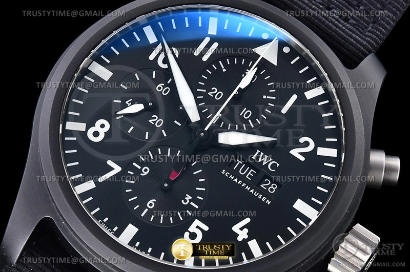 Hyper Peter IWC0503 – Pilot Chrono IW389101 Top Gun SS LE Black AZF A7750
