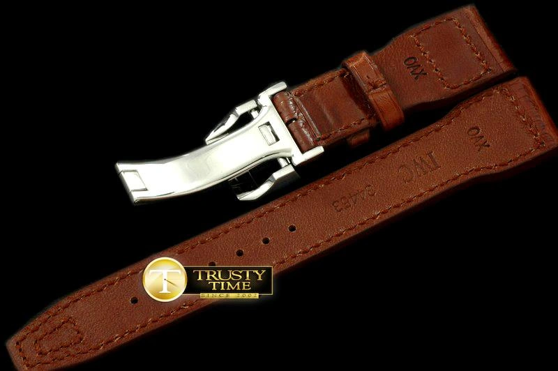 Affordable IWCSTP002C – Leather Strap Walnut for Big Pilot and Top Gun