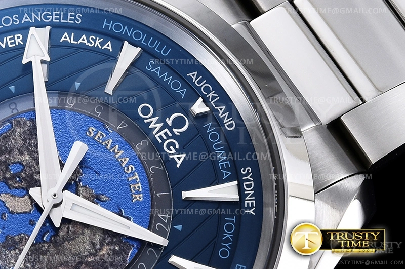 OMG0687A – Aqua Terra 150m GMT Worldtimer 43mm SS SS VSF A8938