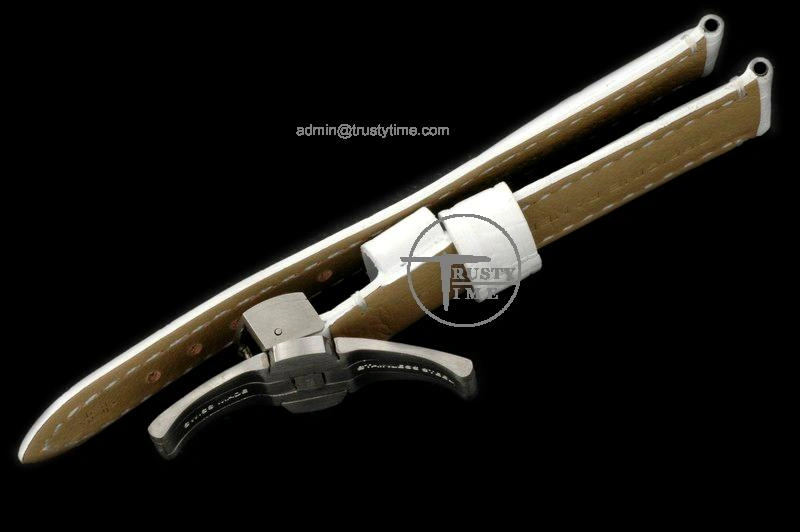 PACC005C – 22 20 Leather Strap (White) with Deployant for Pam 40