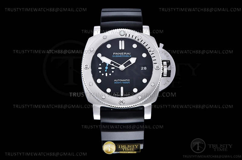 PAM 1229 Submersible Quaranta 44mm SS RU Blk VSF P900