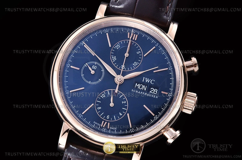 Portofino Chrono IW3910 RG LE Blue RG Stk TWF A7750