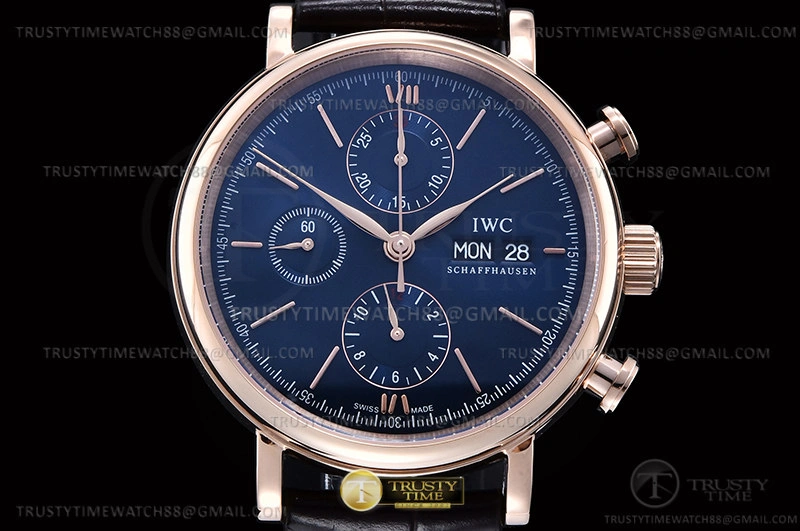 Portofino Chrono IW3910 RG LE Blue RG Stk TWF A7750