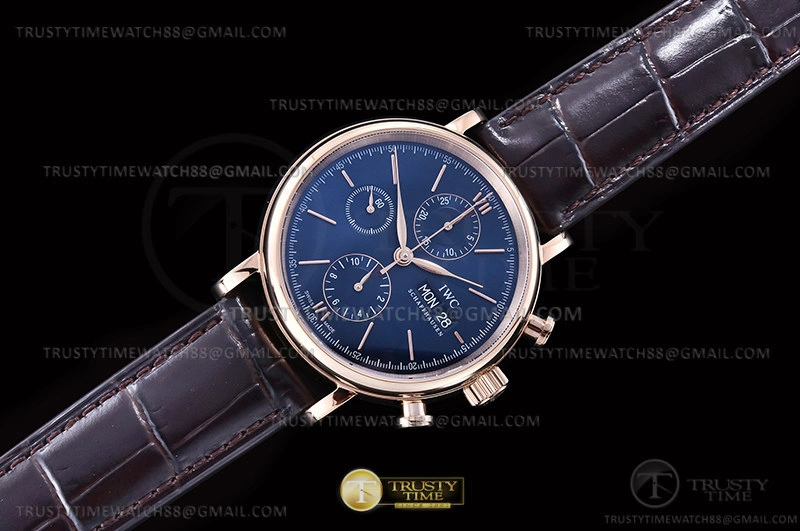 Portofino Chrono IW3910 RG LE Blue RG Stk TWF A7750