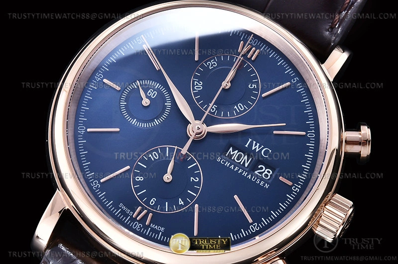 Portofino Chrono IW3910 RG LE Blue RG Stk TWF A7750