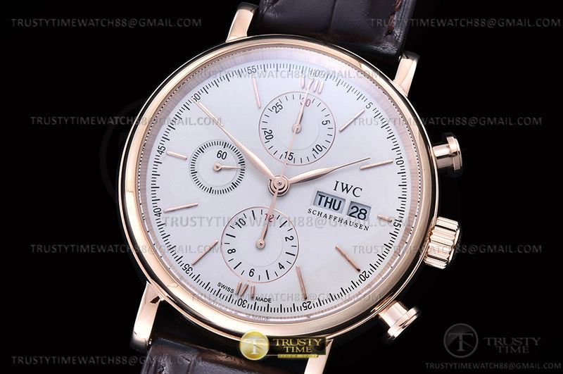 Portofino Chrono IW3910 RG LE Wht RG Stk TWF A7750