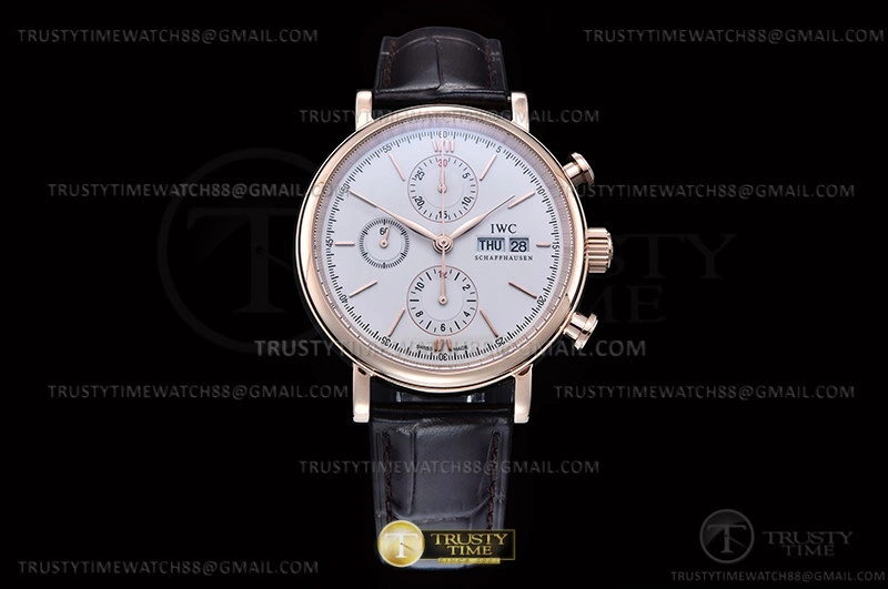 Portofino Chrono IW3910 RG LE Wht RG Stk TWF A7750