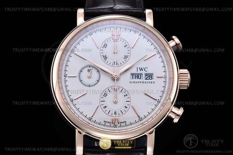 Portofino Chrono IW3910 RG LE Wht RG Stk TWF A7750