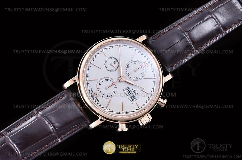Portofino Chrono IW3910 RG LE Wht RG Stk TWF A7750