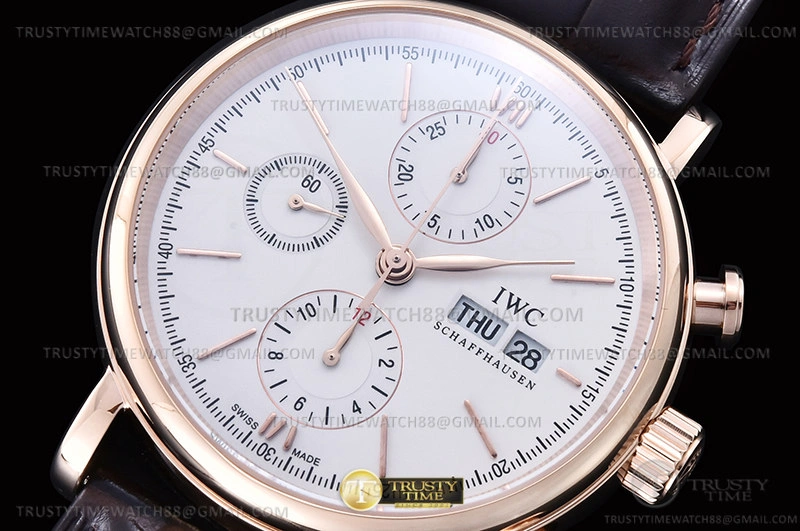 Portofino Chrono IW3910 RG LE Wht RG Stk TWF A7750