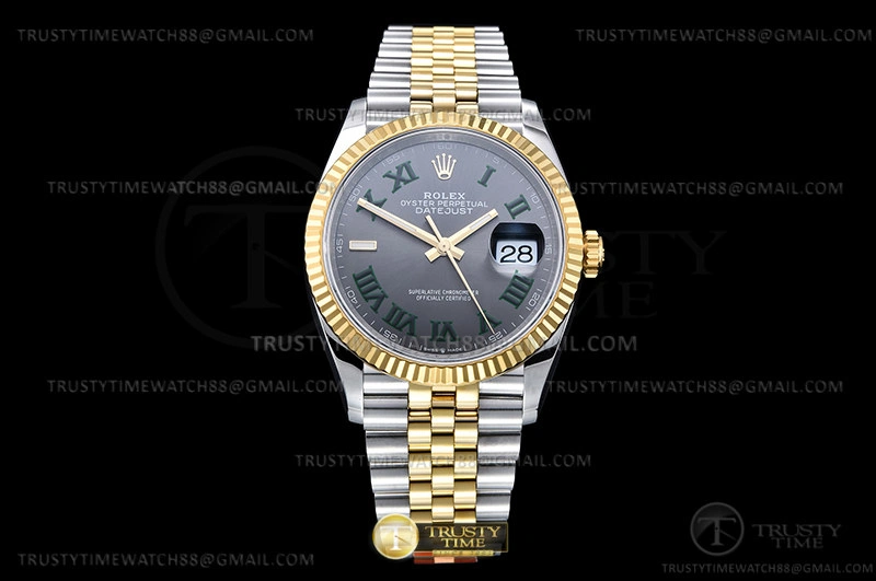 RDJ0453 – DJ 36mm Jub Flt 904L YG SS Grey Rm VSF VS3235