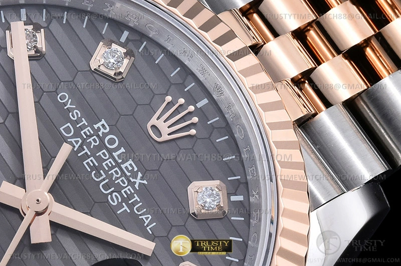 RDJ0454C – DJ 36mm Jub Flt 904L RG SS P-Grey Dia VSF VS3235