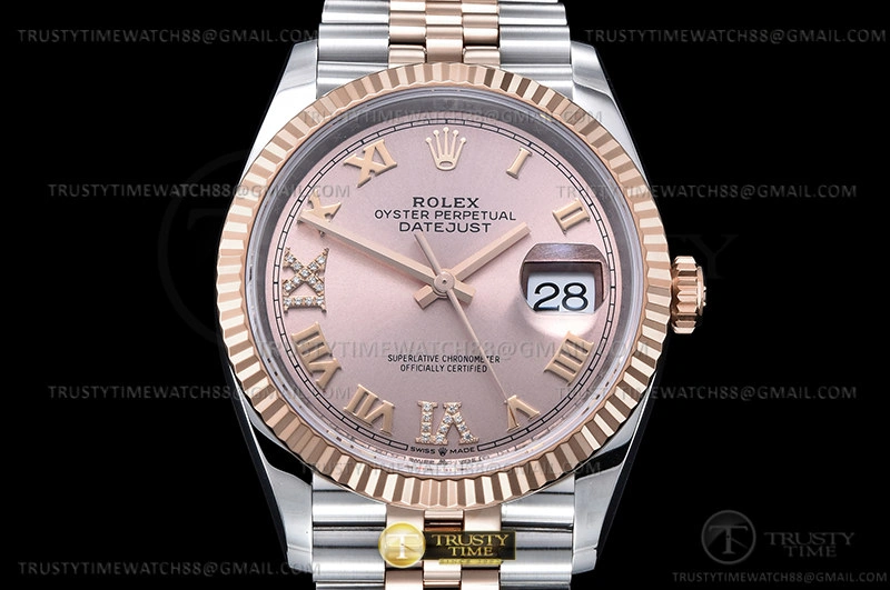 Rep RDJ0456 – DJ 36mm Jub Flt 904L RG SS RG Rm VSF VS3235