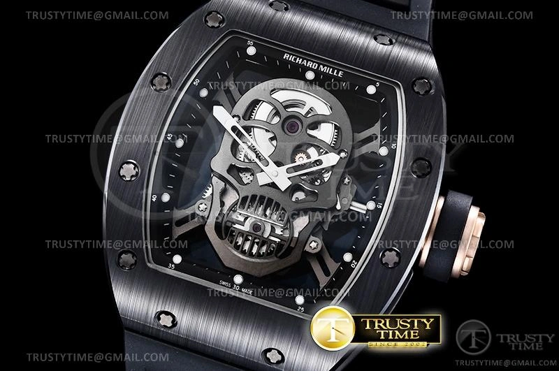 Cheap RM188A – RM052 Skull Tourbillon