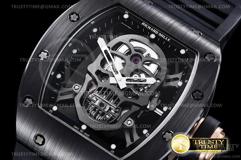 Cheap RM188A – RM052 Skull Tourbillon