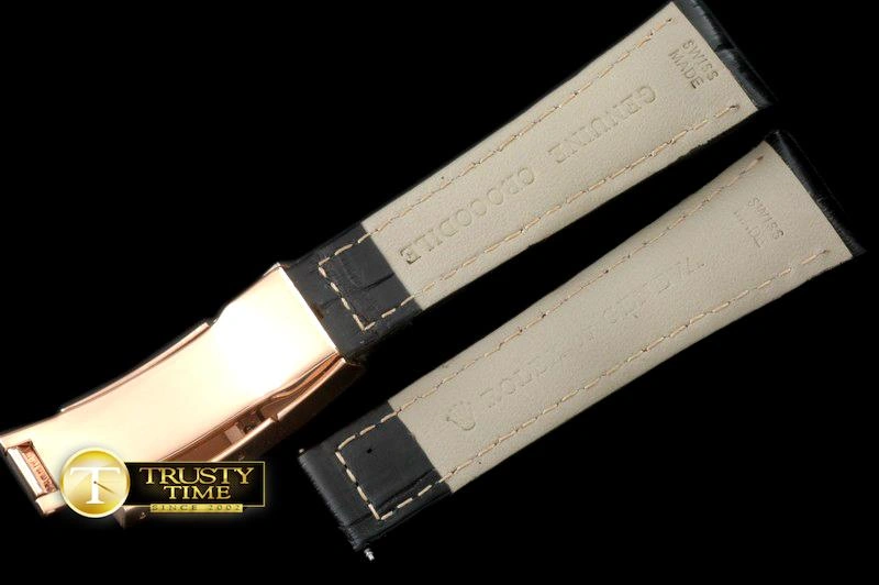 hype ROLACC019E – Black Croc Strap RG 20 16  New Insignia Deployant