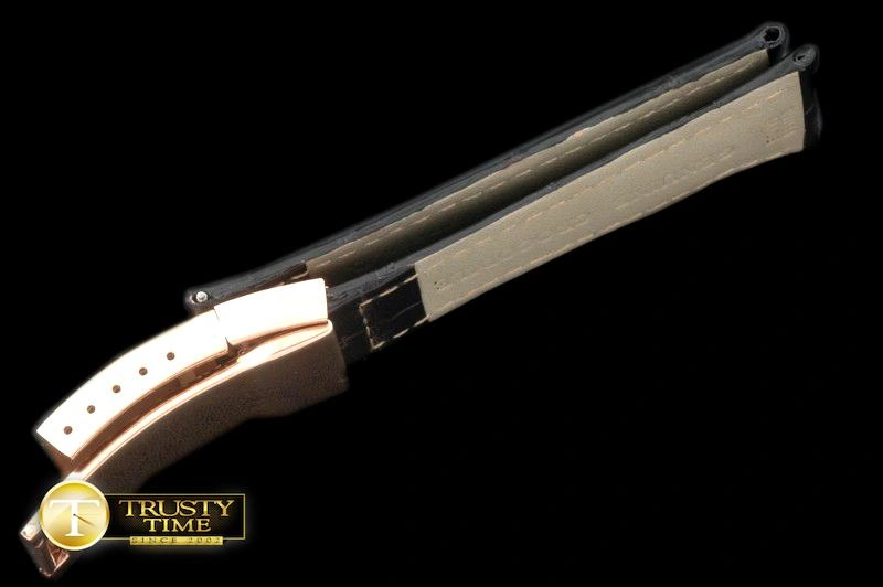 hype ROLACC019E – Black Croc Strap RG 20 16  New Insignia Deployant