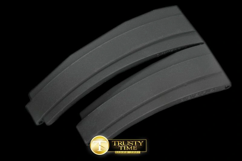 Firstbags ru review ROLACC020A – Black Rubber Strap 20 16 with RG Insignia Clasp