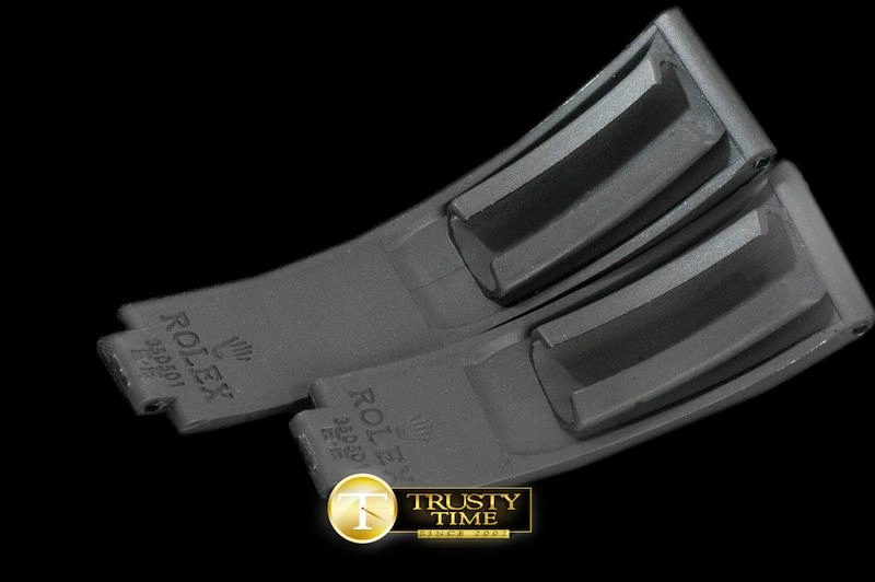 Firstbags ru review ROLACC020A – Black Rubber Strap 20 16 with RG Insignia Clasp