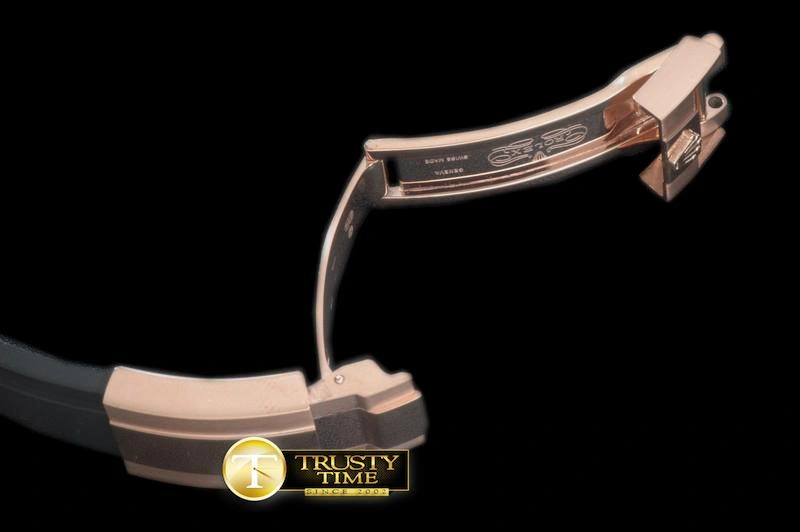 Firstbags ru review ROLACC020A – Black Rubber Strap 20 16 with RG Insignia Clasp