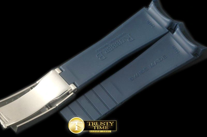 Hyper Peter ROLACC021C – Dark Blue Rubber Strap 20 18 with Insignia Clasp