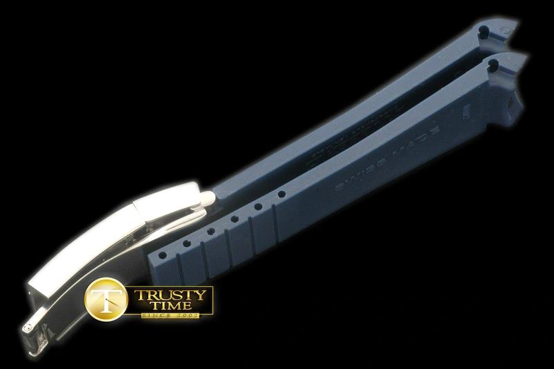 Hyper Peter ROLACC021C – Dark Blue Rubber Strap 20 18 with Insignia Clasp