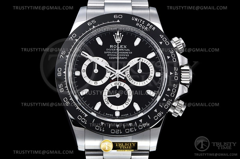 ROLDYT0348B – Daytona 116500 CER SS Black 904L BTF Asia 4130