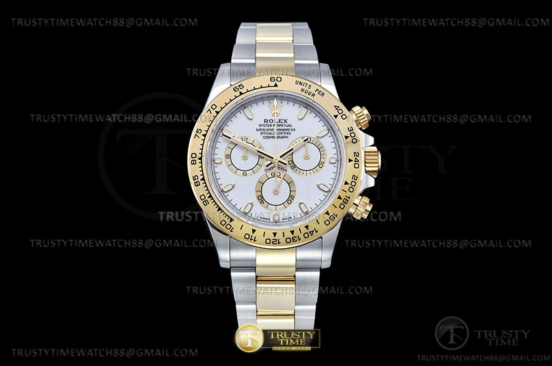 ROLDYT0438 – Daytona 116503 904L YG SS Wht Stk QF V3 SH4130