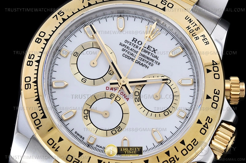 Affordable ROLDYT0438 – Daytona 116503 904L YG SS Wht Stk QF V3 SH4130