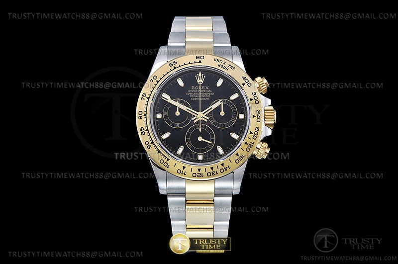 ROLDYT0440 – Daytona 116503 904L YG SS Blk Stk QF V3 SH4130