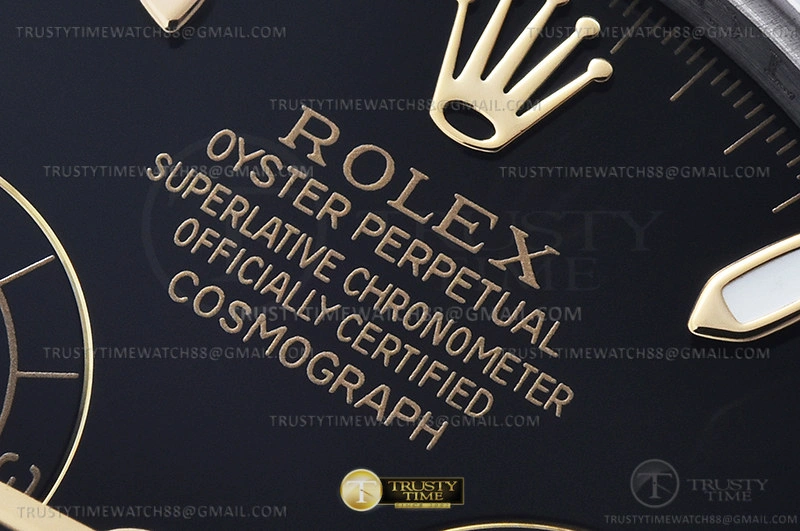 ROLDYT0440 – Daytona 116503 904L YG SS Blk Stk QF V3 SH4130