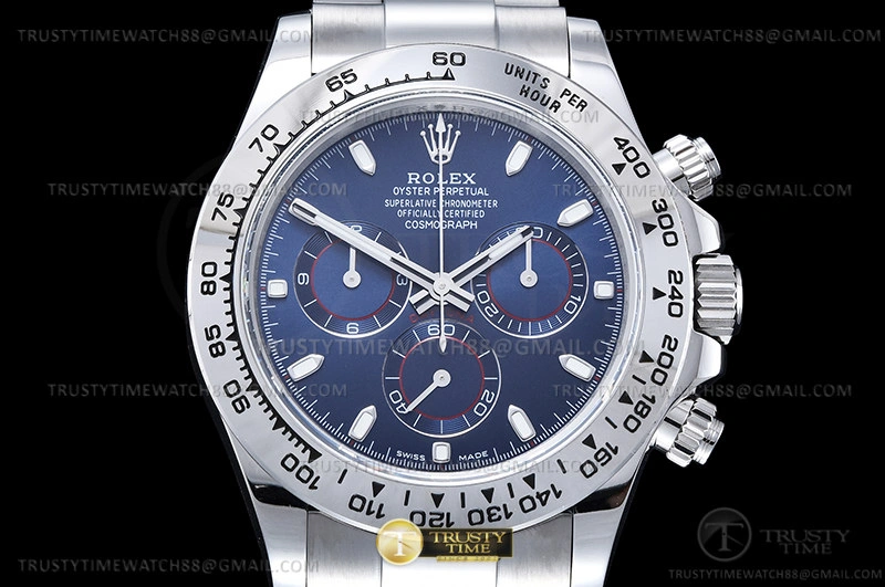 ROLDYT0441A – Daytona 116509 904L WG WG Blue Stk QF V3 SH4130