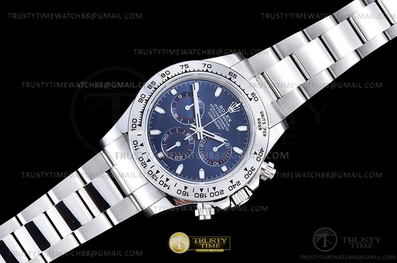 ROLDYT0441A – Daytona 116509 904L WG WG Blue Stk QF V3 SH4130