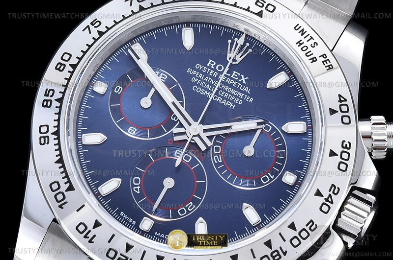 ROLDYT0441A – Daytona 116509 904L WG WG Blue Stk QF V3 SH4130