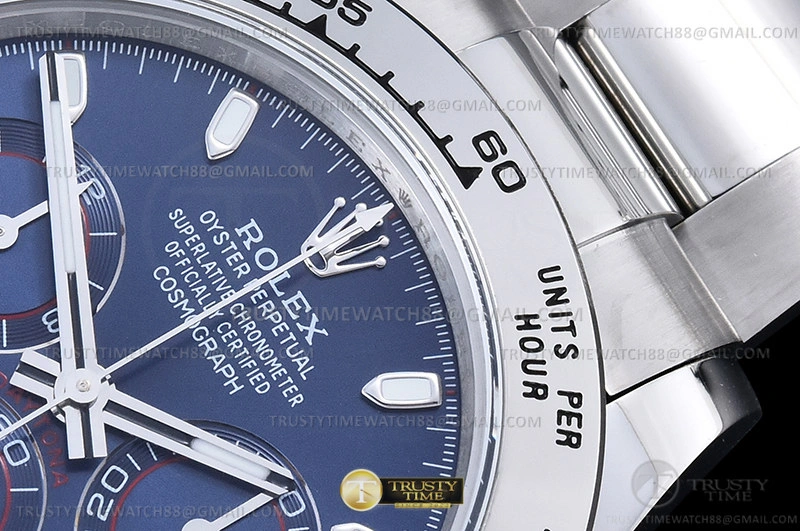 ROLDYT0441A – Daytona 116509 904L WG WG Blue Stk QF V3 SH4130