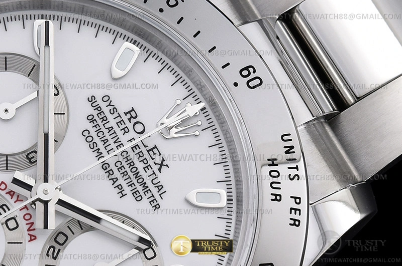 ROLDYT0441C – Daytona 116520 904L SS SS Wht Stk QF SH4130