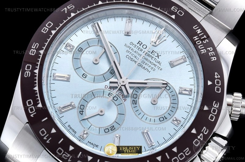 ROLDYT0442 -Daytona 116500 904L Brn CER SS I-Blu Dia Clean A4130