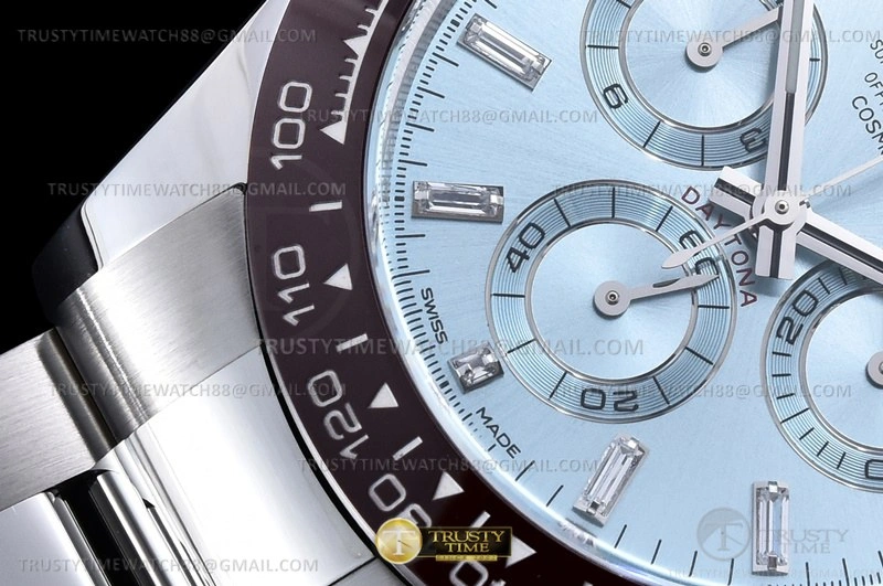 ROLDYT0442 -Daytona 116500 904L Brn CER SS I-Blu Dia Clean A4130