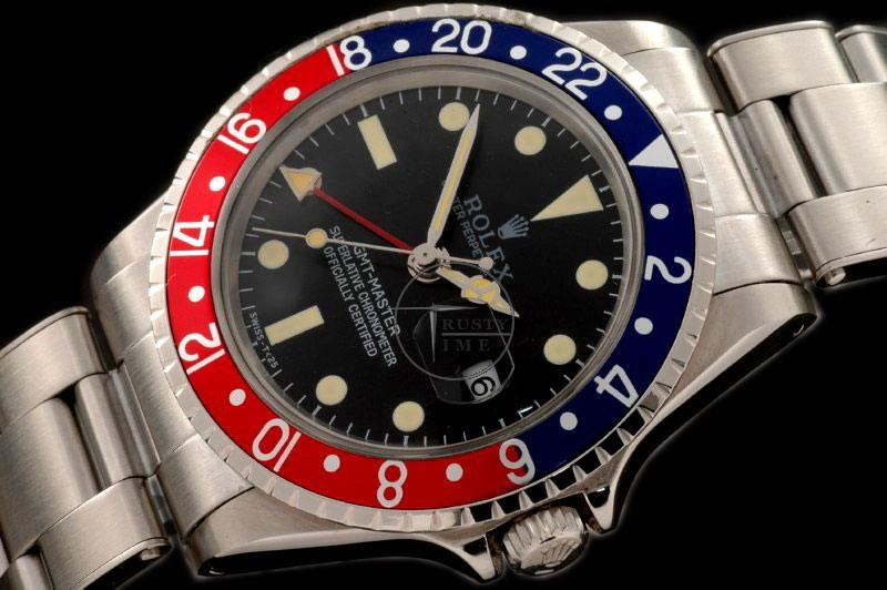 ROLGMT016A – Vintage GMT SS Blue Red Bezel Swiss Eta 2836-2