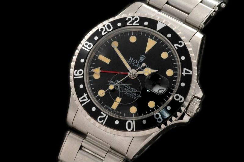 hype ROLGMT016C – Vintage GMT SS Black Bezel Swiss Eta 2836-2